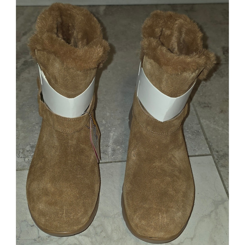 Skechers Hands Free Slip-ins Easy Going Suede Boots Chestnut 8.5W